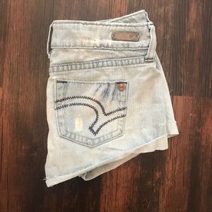Denim shorts